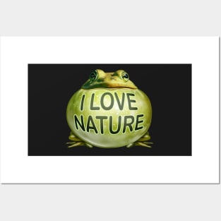 I Love Nature Frog Posters and Art